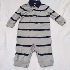 70cm ポロラルフローレン 長袖 カバーオール 襟付き