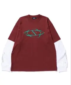 XLARGE 長袖カットソー バーガンディ Mサイズのサムネイル