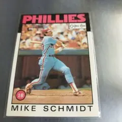 MLB 1986 Ｏ-PEE-CHEE マイク・シュミット　フィラデルフィア