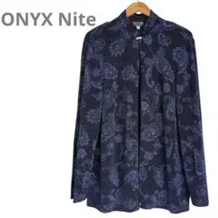 海外古着【ONYX Nite 】ペイズリー柄 トップス 1X