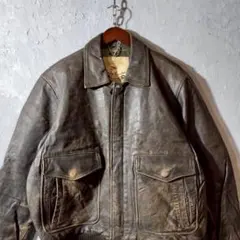 CHEVIGNON レザージャケット　フライトジャケットA2 G1 カウレザー.