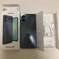 Samsung Galaxy A06 本体 ブラック 4GB