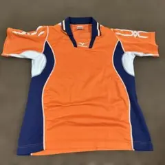 卓球　ユニフォーム　MIZUNO オレンジ　男女兼用　ユニセックス