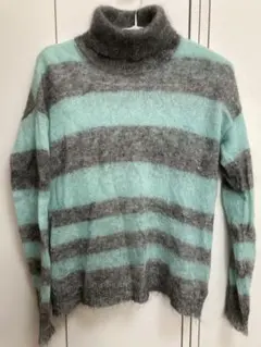 Suoli ニット　40 Lサイズ　モヘア　ボーダー　レディース　秋ニット