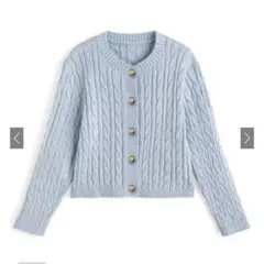 ケーブル編みニットカーディガン[hr20]