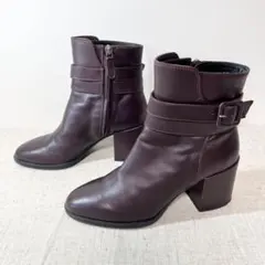 極美品★TODS トッズ ショートブーツ ストラップ サイドジップ 22.5cm