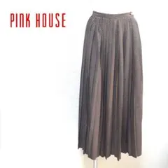 【美品】PINK HOUSE ドット柄 プリーツロングスカートのサムネイル