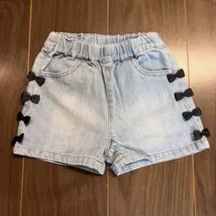 petit main♡ライトブルーデニムショートパンツ