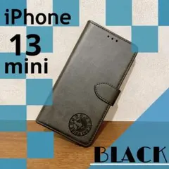レザー　手帳型ケース　iPhone13mini　犬　プレゼント　新品　未使用