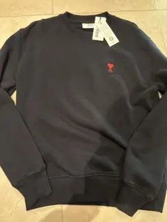 【新品タグ付】AMI Paris 黒スウェット Sサイズ