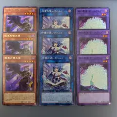 遊戯王　悦楽の堕天使/神書の使いラハムゥ/無の畢竟オールヴェイン　9枚セットD