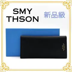 ✨️未使用✨️ スマイソン レザー 二つ折り 長財布 レディース メンズ 黒のサムネイル