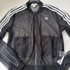 adidas シースルー トラックジャケット ブラック Sのサムネイル
