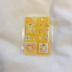 サンリオキャラクターズ トレーディングミニタイルシール　ポムポムプリン