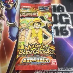 ミラクルカードダス　ワンピースカード 新世界の強者たち　新品　2パック　未開封 ミラクルバトルカードダス 新世界の強者たち 未開封 ワンピース 2