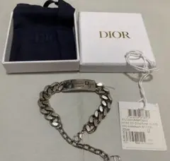 ディオール B1720 ロゴプレートIDシルバーブレスレット メンズ