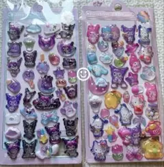 ハローキティ クロミ ポムポムプリン ボンボンドロップシール シール交換