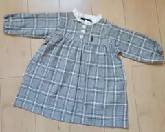 EASTBOY チェック柄 七分袖ワンピース 90