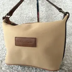 極美品 ラルフローレン Y2K ハンドバッグ アクセサリーポーチ キャンバス 革
