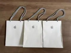 Apple ショップ袋 ホワイト 3枚セット