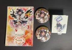 東方Project 東方プロジェクト　アクリルフィギュア　缶バッジ　射命丸文