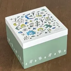 カルディ リーフボタニカルボックス 空き箱 木箱 小物入れ 収納ボックスのサムネイル
