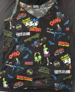 HYSTERIC GLAMOUR グラフィックタンクトップ ブラック
