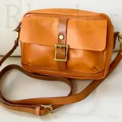 @@ヌメ革 本革 ハンドメイド ショルダーすバッグ ＃914