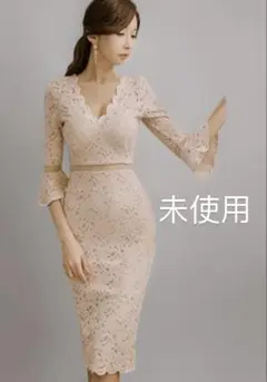 【新品】レース タイトドレス長袖