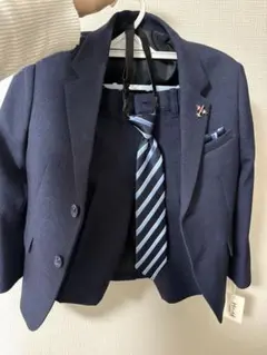 ネイビー スーツ・ブレザー 120cm ネクタイ付き