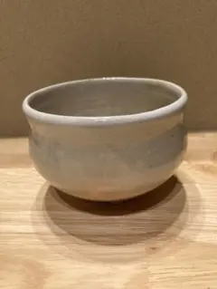 李朝白磁 陶器 茶碗 抹茶碗 削り模様 灰釉 - メルカリ