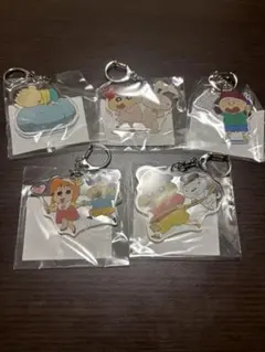 クレヨンしんちゃん アクリルキーホルダー 5個セット　東京駅限定