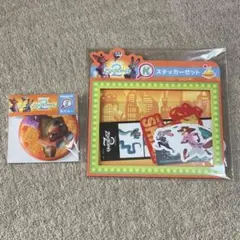 ズートピア2 ハッピーくじ　缶ミラー　ステッカーセット