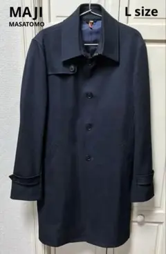 MAJI　メンズ　ビジネス　コート　未使用タグ付き　M ストレッチステンカラーコート 黒無地 MAJI【AOKI公式通販】