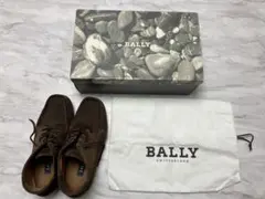 お古★BALLY　バリー　モカシン　チャッカブーツ　ブラウン　サイズ7　箱