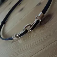 ダークブラウンレザー風ベルト ゴールド金具付き