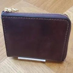 【一点物】手縫い×姫路レザー｜染ムラが美しい コンパクト L字 財布（収納力◎）