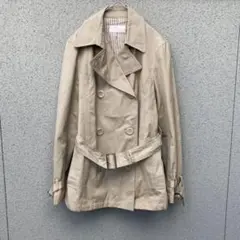2566【Seuradieal】M♡ベージュ ダブルブレスト スプリングコート