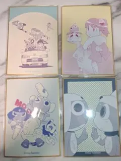 ミニ色紙 4点セット ケロロ軍曹 オンラインくじ