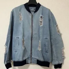 ANAP　アナップ　ダメージデニムブルゾン　Ｆ　レディース