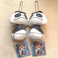 妖怪ウォッチ カバンに付けられるぬいぐるみ ツチノコパンダ 2点