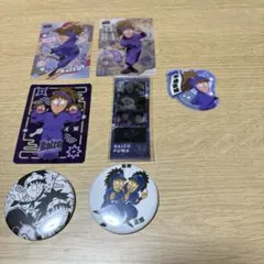 忍たま乱太郎 双忍缶バッジ 不破雷蔵カード　ステッカーなど