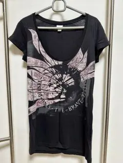 ディーゼル Tシャツ スパンコール 黒 サイズS