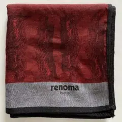renoma PARIS ハンカチ ボルドー系 人物柄のサムネイル