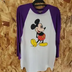 90s MICKEY UNLIMITED ラグラン長袖Tシャツ ミッキーマウスのサムネイル