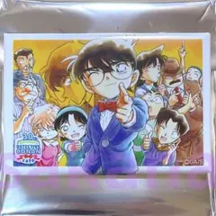 コナンカフェ 30周年 スクエア缶バッジ B 集合 コナン 蘭 新一 灰原 1点
