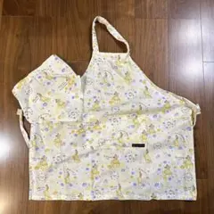 美女と野獣 ベル キャラクターエプロン キッズ 三角巾 2点セット