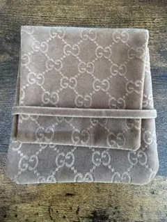 GUCCI ベロア調 巾着袋 アクセサリーポーチ