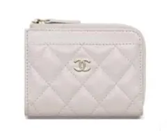 CHANEL シャネル　クラシックジップカードケース　フラグメントケース薄ピンク
