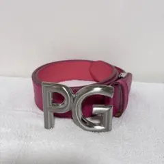 PEARLY GATES ゴルフベルト ユニセックスピンク 連続文字デザイン